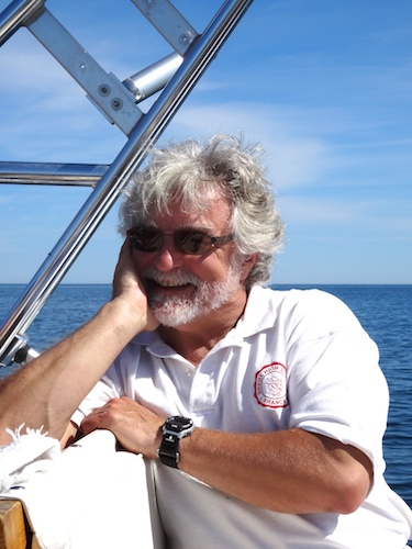 Jim on boat 2014